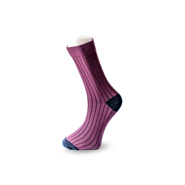 Soxey Ribbed Herren Socken - Violett